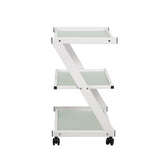 Pro Glass Cart with 3 Shelves – Sturdy & Elegant Storage Solution